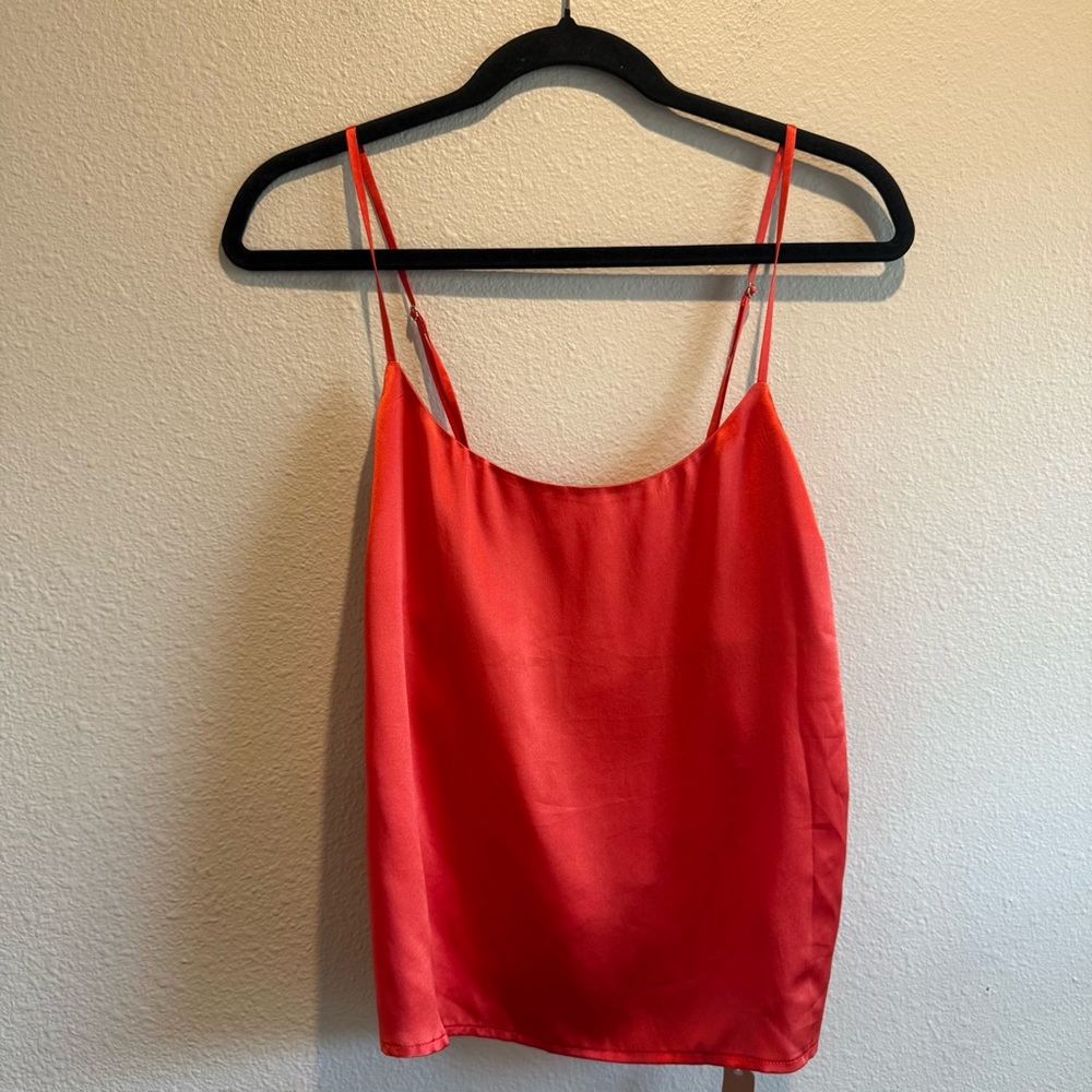 Reformation Stella Silk Tank Top Twist Back | Large NEW NWT - Picture 3 of 8